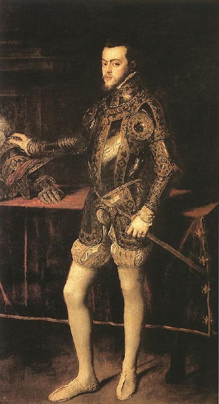 TIZIANO Vecellio King Philip II r